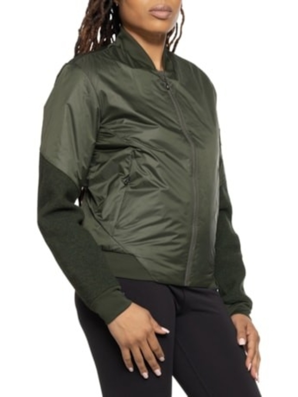Salewa Womens Large Olive Green Bomber Jacket - Picture 9 of 11